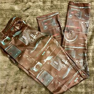 Star Trek Star Fleet Academy leggings by Mighty Big Things.